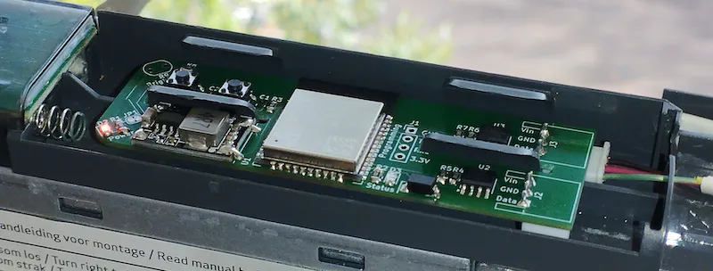 PCB in battery compartment